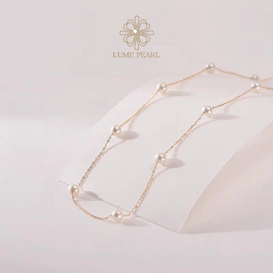 4A-Grade Aurora Nucleus-Free Freshwater Pearl Galaxy Necklace – A Gift of Love