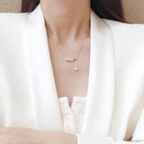 4A Balance Beam Akoya Pearl Necklace