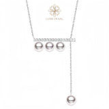 4A Balance Beam Akoya Pearl Necklace