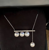 4A Balance Beam Akoya Pearl Necklace
