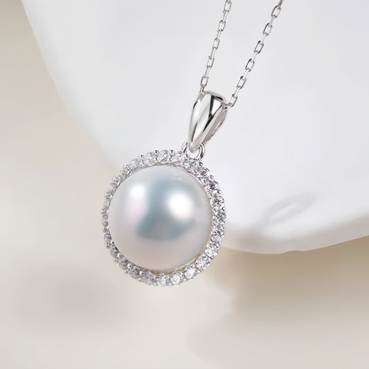 4A Grade Aurora Sunflower Natural Freshwater Nucleus-Free Pearl Necklace