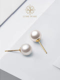 4AAAA High-Luster Freshwater Non-Nucleated Pearl Stud Earrings