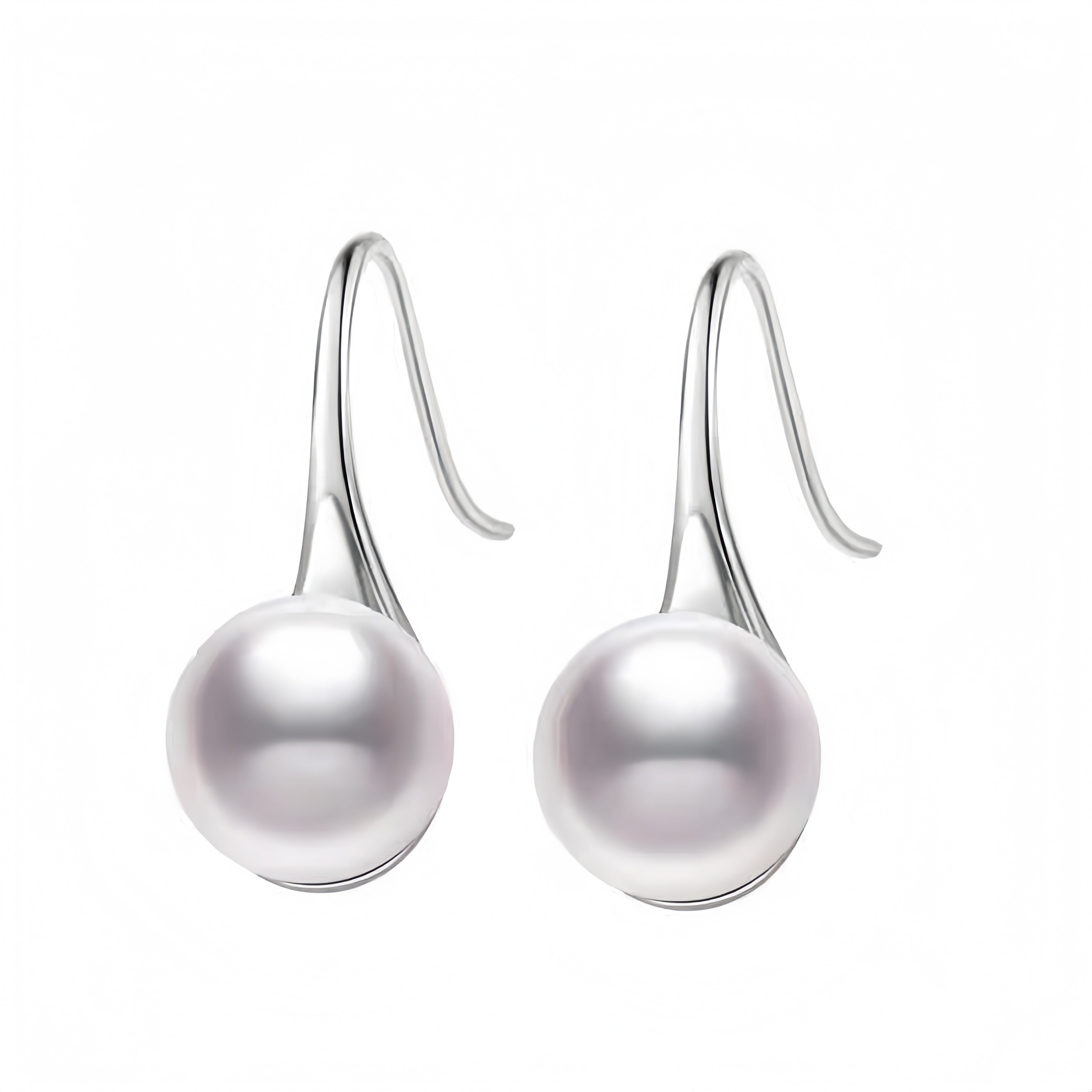 4A Aurora High Heel Natural Freshwater Pearl Earrings (Nucleated-Free)