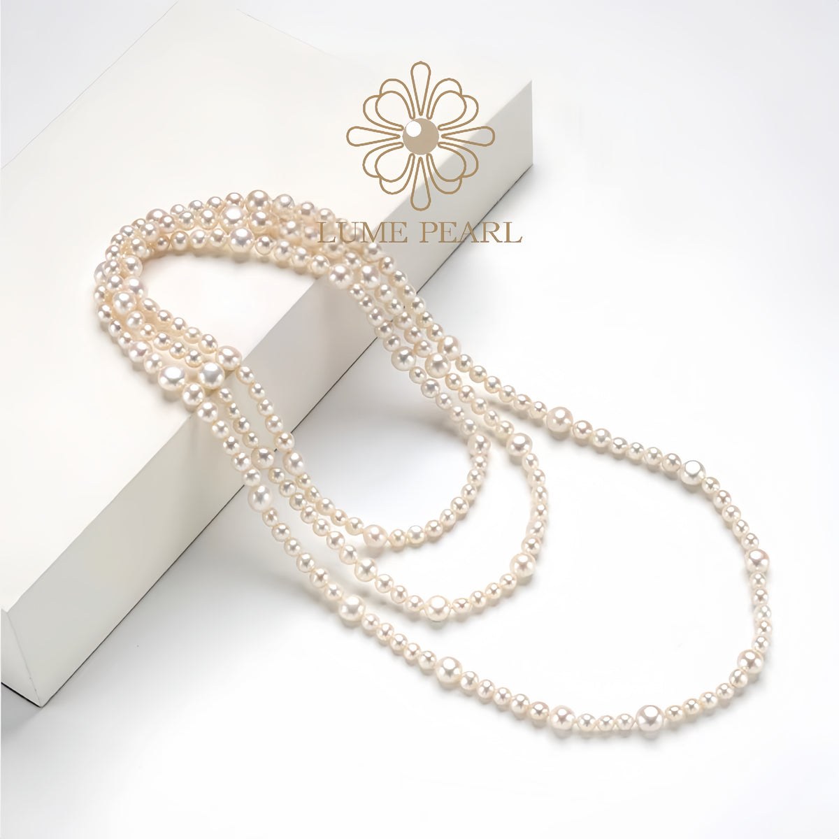4AAAA-Grade Aurora Freshwater Nucleus-Free Pearl Opera Necklace – Elegant 47-Inch Sweater Chain