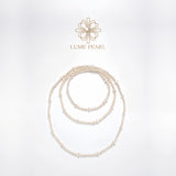 4AAAA-Grade Aurora Freshwater Nucleus-Free Pearl Opera Necklace – Elegant 47-Inch Sweater Chain