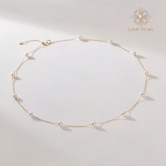 4A-Grade Aurora Nucleus-Free Freshwater Pearl Galaxy Necklace – A Gift of Love