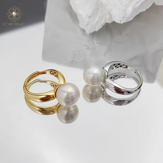 4AAAA Aurora-Grade Gender-Neutral Freshwater Pearl Ring – A Daily Essential for Effortless Style