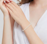 4A Grade Aurora Freshwater Nucleated-Free Pearl Stretch Bracelet