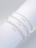 4A Grade Aurora Freshwater Nucleated-Free Pearl Stretch Bracelet