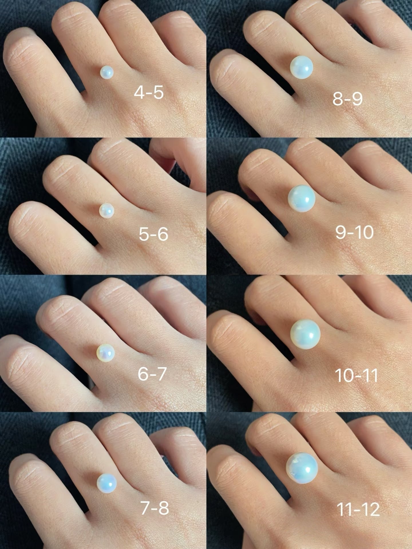 4AAAA Grade Aurora Freshwater Nucleated-Free Pearl & Diamond Minimalist Ring