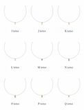 4A-Grade Aurora Freshwater Nucleolus-Free Pearl Initial Name Necklace — A Gift for Dates & Anniversaries