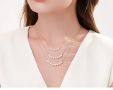 4A Near-Flawless Aurora Freshwater Pearl Necklace – 8 Non-Nucleated Pearls