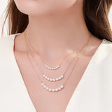 4A Near-Flawless Aurora Freshwater Pearl Necklace – 8 Non-Nucleated Pearls