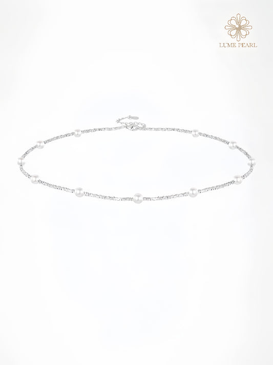 Aurora Glow Freshwater Pearl Bracelet – 4A Nucleus-Free Pearls with Solid Sterling Silver