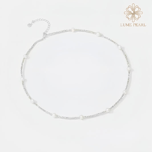 Aurora Glow Freshwater Pearl Bracelet – 4A Nucleus-Free Pearls with Solid Sterling Silver