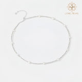 Aurora Glow Freshwater Pearl Bracelet – 4A Nucleus-Free Pearls with Solid Sterling Silver