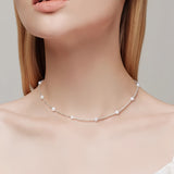 Aurora Glow Freshwater Pearl Bracelet – 4A Nucleus-Free Pearls with Solid Sterling Silver