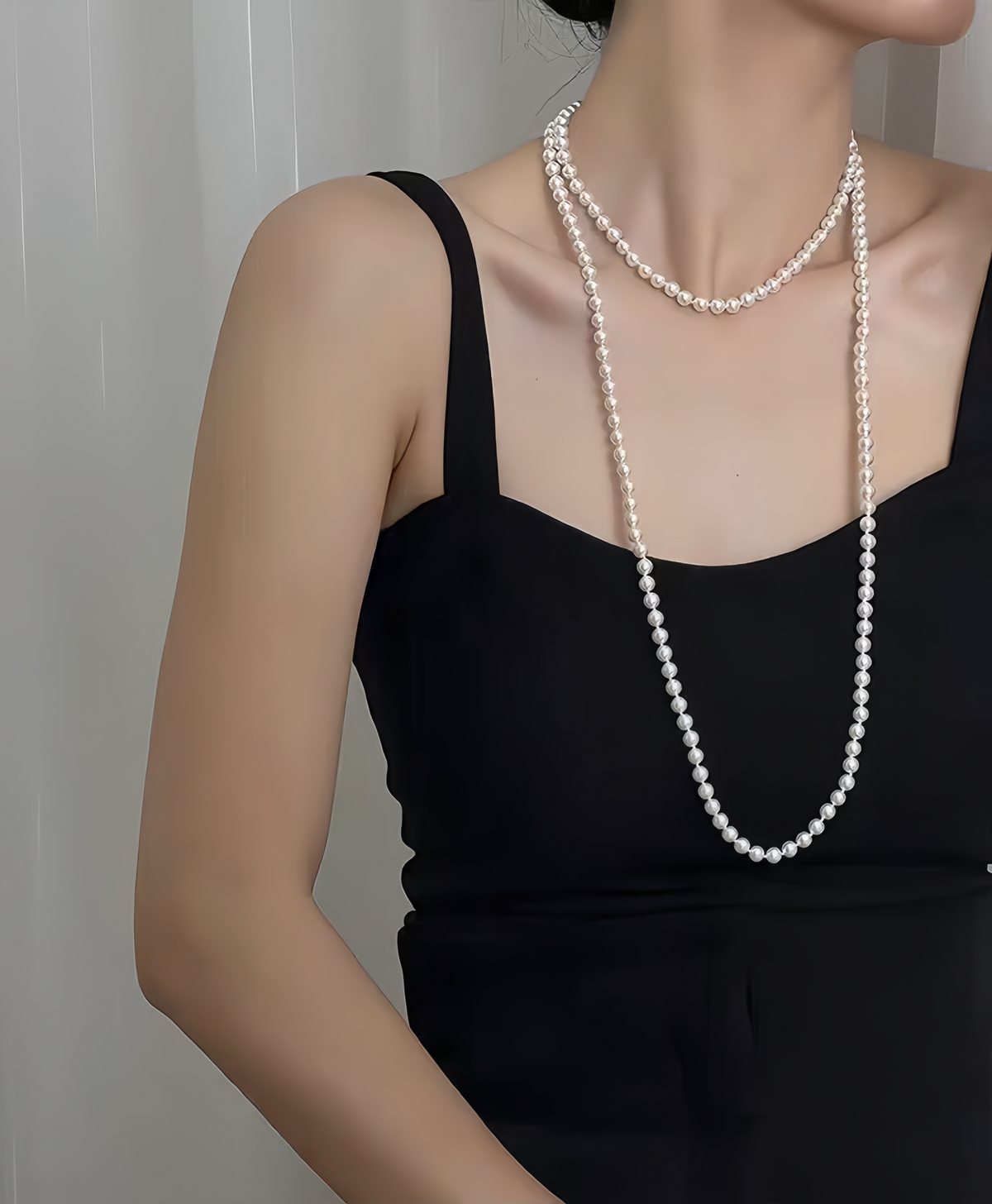 Lustrous 3A-Grade Nucleus-Free Freshwater Pearl Necklace – 47" Long Layering Strand