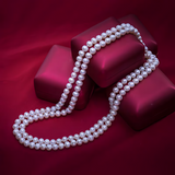 Lustrous 3A-Grade Nucleus-Free Freshwater Pearl Necklace – 47" Long Layering Strand