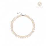 Aurora Triple Strand Freshwater Pearl Necklace – 4A Grade, 3–8mm Natural Pearls