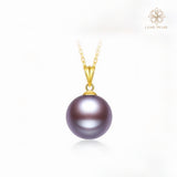 4A Aurora Freshwater Edison Pearl Pendant Necklace – Natural Purple