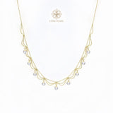 4A Akoya Saltwater Pearl Necklace – 4–5mm High-Luster Natural Pearls in Elegant Lace Design