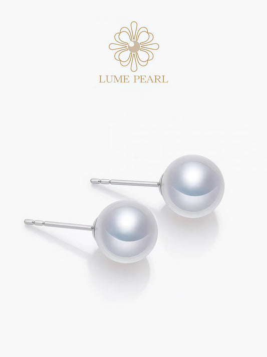 4AAAA High-Luster Freshwater Non-Nucleated Pearl Stud Earrings
