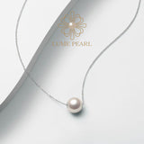 4AAAA-Grade High-Luster Smooth Sliding Pendant Freshwater Non-Nucleated Pearl Necklace