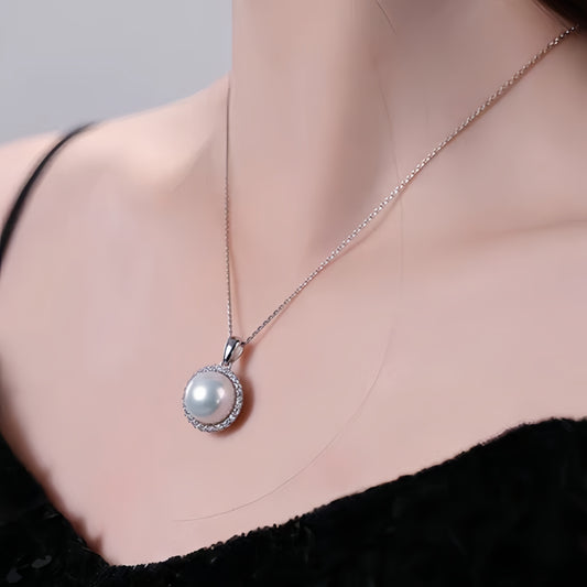 4A Grade Aurora Sunflower Natural Freshwater Nucleus-Free Pearl Necklace