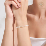 4A High-Luster Natural Freshwater Non-Nucleated Pearl Bracelet