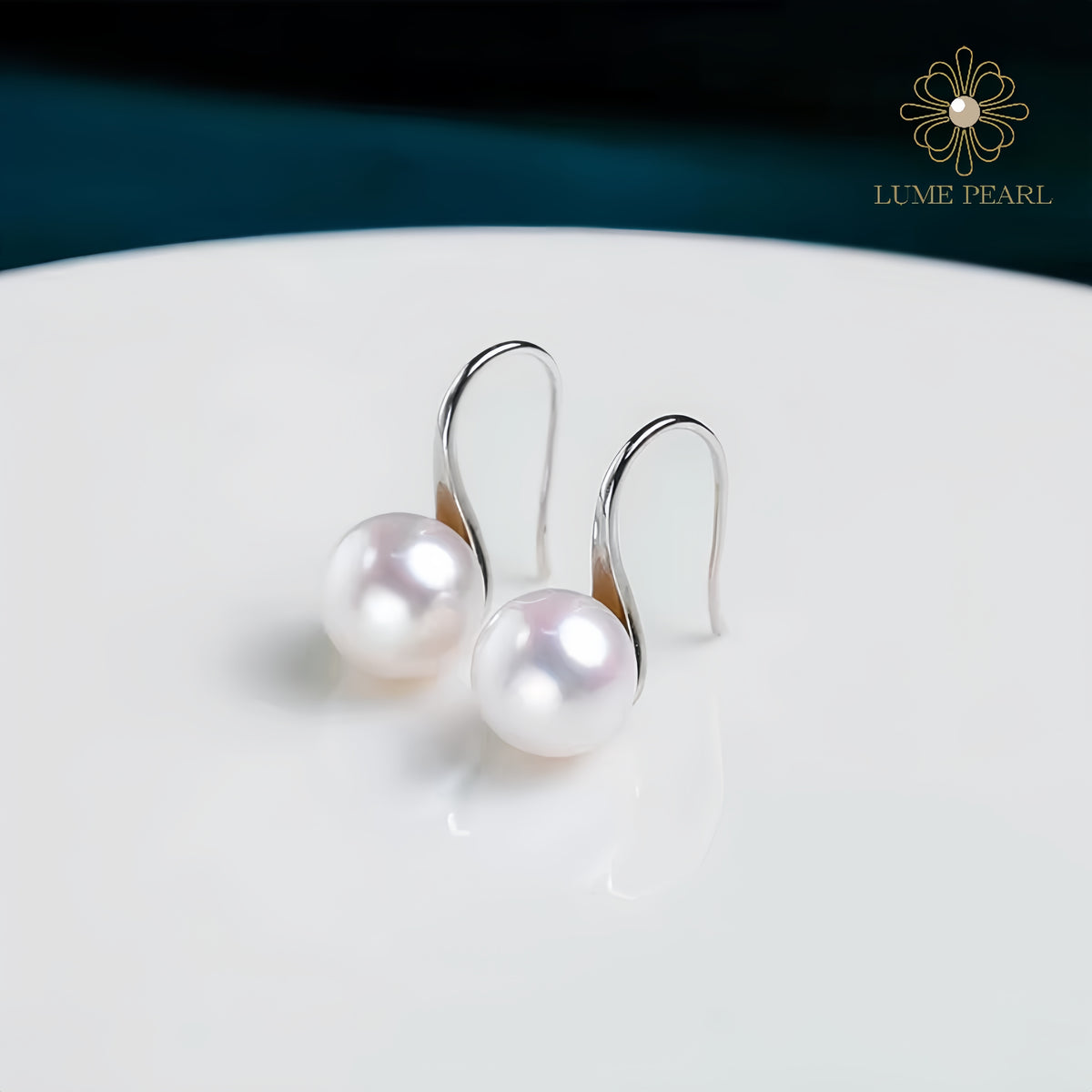 4A Aurora High Heel Natural Freshwater Pearl Earrings (Nucleated-Free)